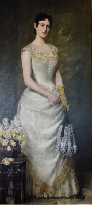 Kazimierz Pochwalski (1855-1940), Portret żony, 1888