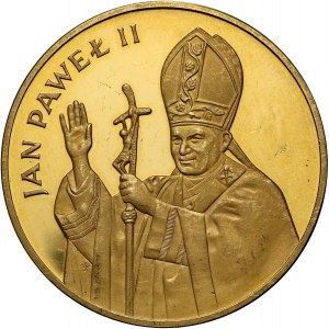 PRL, 10000 złotych 1982, Valcambi, Jan Paweł II, stempel lustrzany