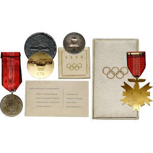Niemcy, zestaw pamiątek z XI Olimpiady w Berlinie 1936