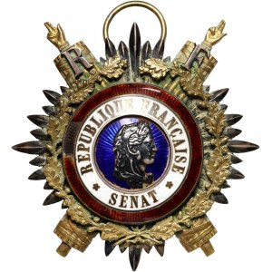 France, badge of the senator of the III republic