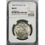 II RP, 10 złotych 1939, Warszawa, Józef Piłsudski