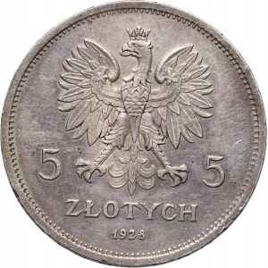 II RP, 5 złotych 1928, Warszawa, Nike