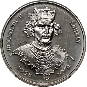 PRL, 50 złotych 1981, Bolesław II Śmiały, PRÓBA, nikiel