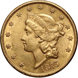 USA, 20 Dollars 1875 CC, Carson City
