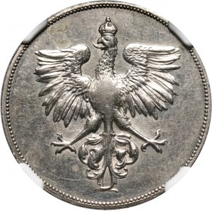 II RP, 50 groszy 1919, Birmingham, PRÓBA, nikiel