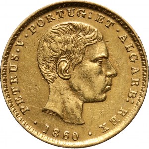 Portugalia, Piotr V, 2000 reis 1860