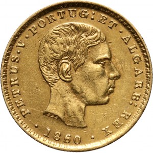 Portugal, Pedro V, 2000 Reis 1860