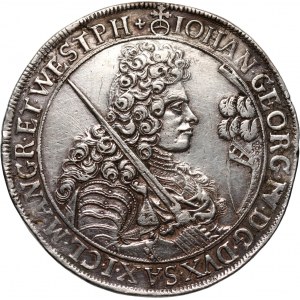 Niemcy, Saksonia, Jan Jerzy IV, talar 1694, Lipsk