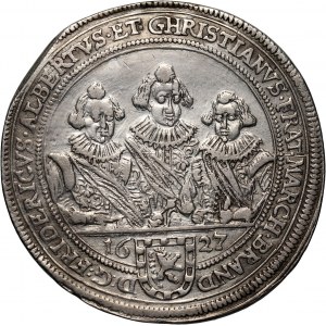 Germany, Brandenburg-Ansbach, Friedrich, Albert und Christian, Thaler 1627, Nürnberg