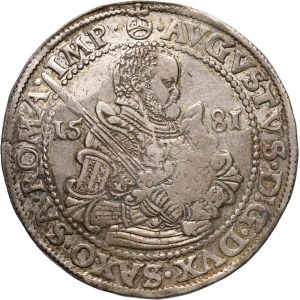 Germany, Saxony, August, Taler 1581 HB, Dresden