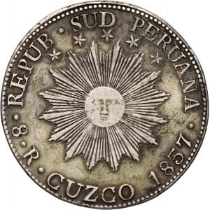 Peru, 8 reali 1837, Cuzco