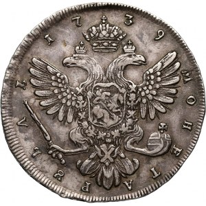 Russia, Anna, Rouble 1739, St. Petersburg