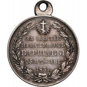 Rosja, Mikołaj I, medal za zdobycie Warszawy w 1831 roku
