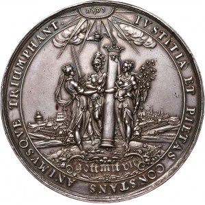 Germany, Saxony, Johann Georg I, Silver medal commemorating the Victory of the Saxon-Swedish Alliance at Breitenfield