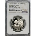 III RP, 200000 złotych 1991, Jan Paweł II, PRÓBA, nikiel