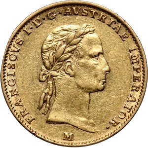 Austria, Franciszek I, 1/2 sovrano 1835 M, Mediolan