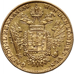 Austria, Franciszek I, 1/2 sovrano 1835 M, Mediolan