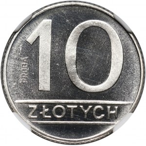 PRL, 10 złotych 1989, PRÓBA, nikiel