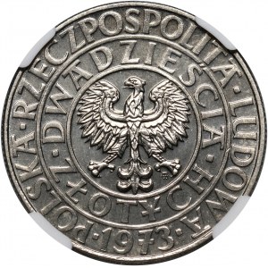 PRL, 20 złotych 1973, Drzewo, PRÓBA, nikiel