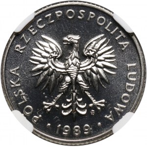 PRL, 20 złotych 1989, PRÓBA, nikiel
