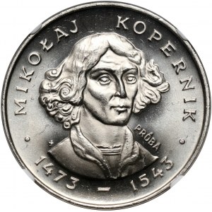 PRL, 100 złotych 1973, Kopernik - mała głowa, PRÓBA, nikiel