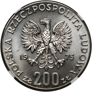 PRL, 200 złotych 1975, Żołnierze - Zwycięstwo nad faszyzmem, PRÓBA, nikiel