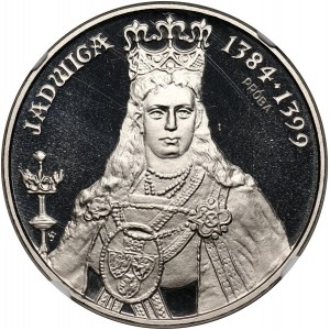 PRL, 500 złotych 1988, Jadwiga, PRÓBA, nikiel