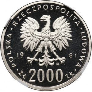 PRL, 2000 złotych 1981, Władysław I Herman, PRÓBA, nikiel