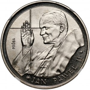 PRL, 10000 złotych 1988, Jan Paweł II, PRÓBA, nikiel