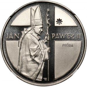 PRL, 10000 złotych 1989, Jan Paweł II, PRÓBA, nikiel