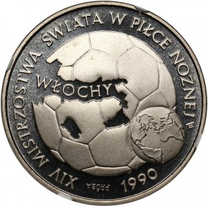 PRL, 20000 złotych 1989, Mistrzostwa Świata - Włochy '90, PRÓBA, nikiel