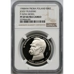 PRL, 50000 złotych 1988, Józef Piłsudski, PRÓBA, nikiel