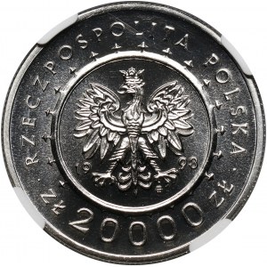 III RP, 20000 złotych 1993, Zamek w Łańcucie, PRÓBA, nikiel