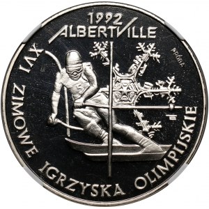 III RP, 200000 złotych 1991, Albertville - Narciarstwo, PRÓBA, nikiel