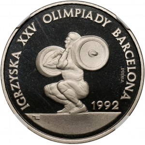 III RP, 200000 złotych 1991, Barcelona - Podnoszenie ciężarów, PRÓBA, nikiel