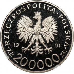 III RP, 200000 złotych 1991, Generał Tokarzewski Torwid, PRÓBA, nikiel