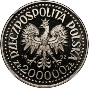 III RP, 200000 złotych 1992, Stanisław Staszic, PRÓBA, nikiel