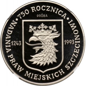 III RP, 200000 złotych 1993, Szczecin, PRÓBA, nikiel