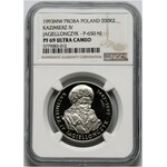 III RP, 200000 złotych 1993, Kazimierz IV Jagiellończyk (popiersie), PRÓBA, nikiel