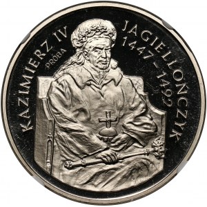 III RP, 200000 złotych 1993, Kazimierz IV Jagiellończyk (półpostać), PRÓBA, nikiel
