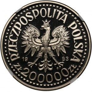 III RP, 200000 złotych 1993, Kazimierz IV Jagiellończyk (półpostać), PRÓBA, nikiel