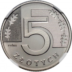 III RP, 5 złotych 1994, PRÓBA, nikiel