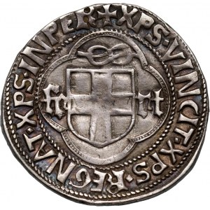 Italy, Carlo I 1482-1490, Testone