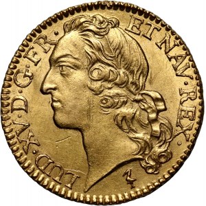 France, Louis XV, Louis d'or 1747 W, Lille