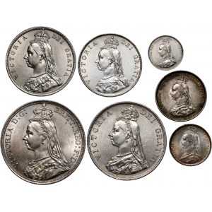 Great Britain, Victoria, Jubillee Coinage set, 1887