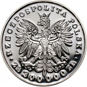 III RP, 200000 złotych 1990, Józef Piłsudski