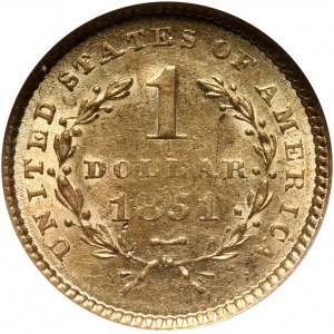 USA, Dollar 1851, Philadelphia