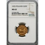 II RP, 20 złotych 1925, Warszawa, Bolesław Chrobry