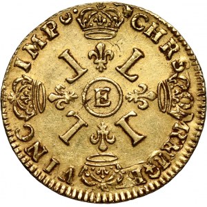 France, Louis XIV, Louis d'or 1694 E, Tours