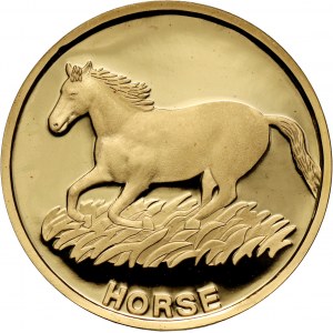 North Korea, 200 Won 2015, Horse